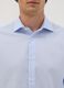 Camicia azzurra in puro cotone con colletto classico slim fit no iron_1