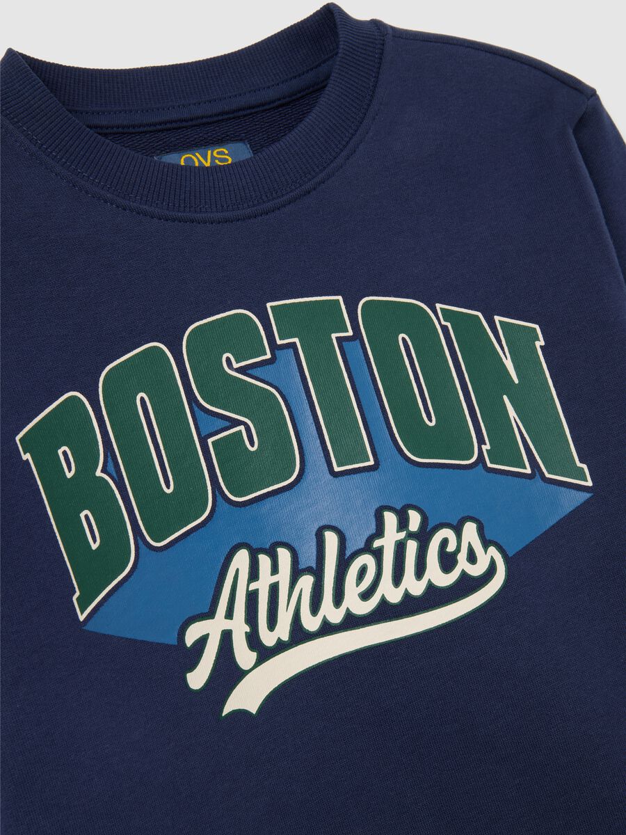 Regular fit pure cotton blue children's sweatshirt_2