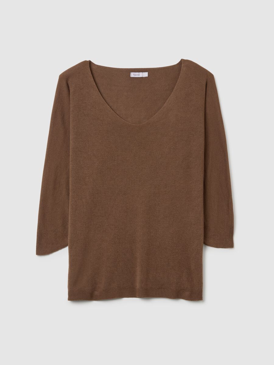 Brown Regular Fit Sweater_4