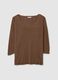 Brown Regular Fit Sweater_4