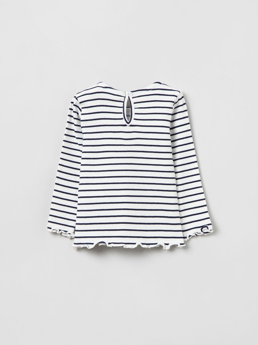 T-shirt in cotone stretch a righe_1