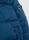 Petrol Blue Iconic Puffer Jacket for Kids with Hood_3