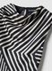 Sleeveless dress in multicolour striped viscose blend regular fit_5