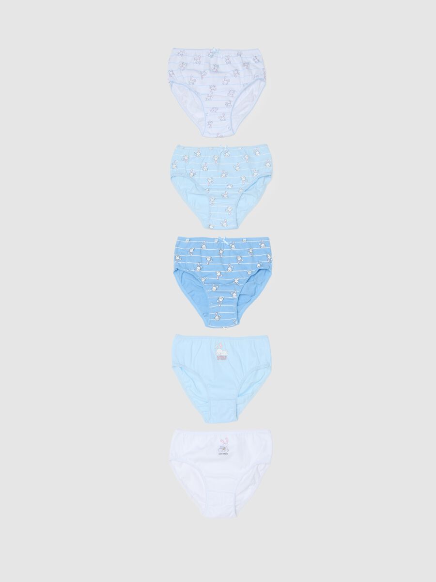 Multicolour pure cotton girls' knickers set_0