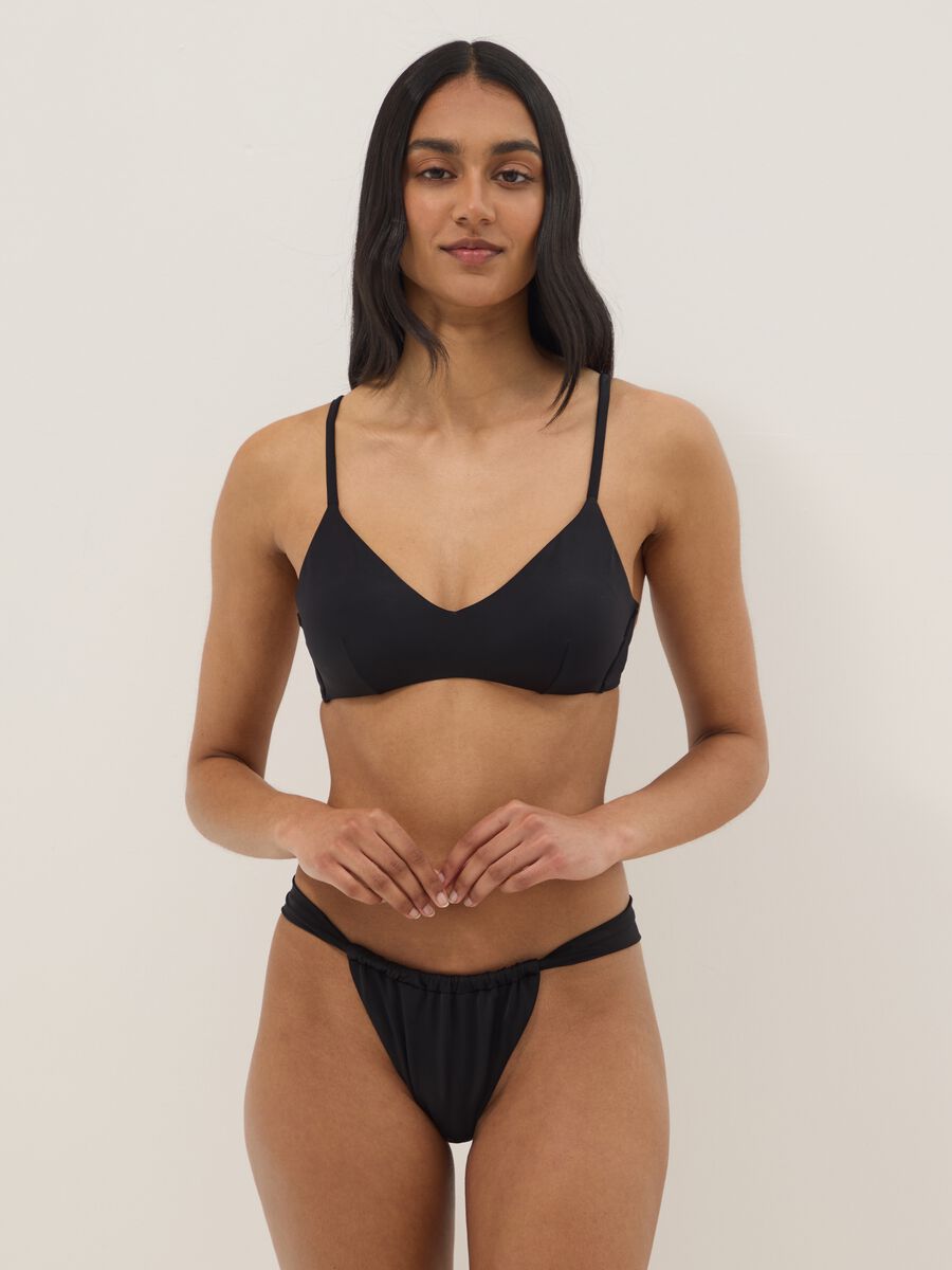Black stretch bikini bottoms_0