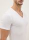 Bipack T-shirt bianca in puro  cotone scollo profondo a V _3