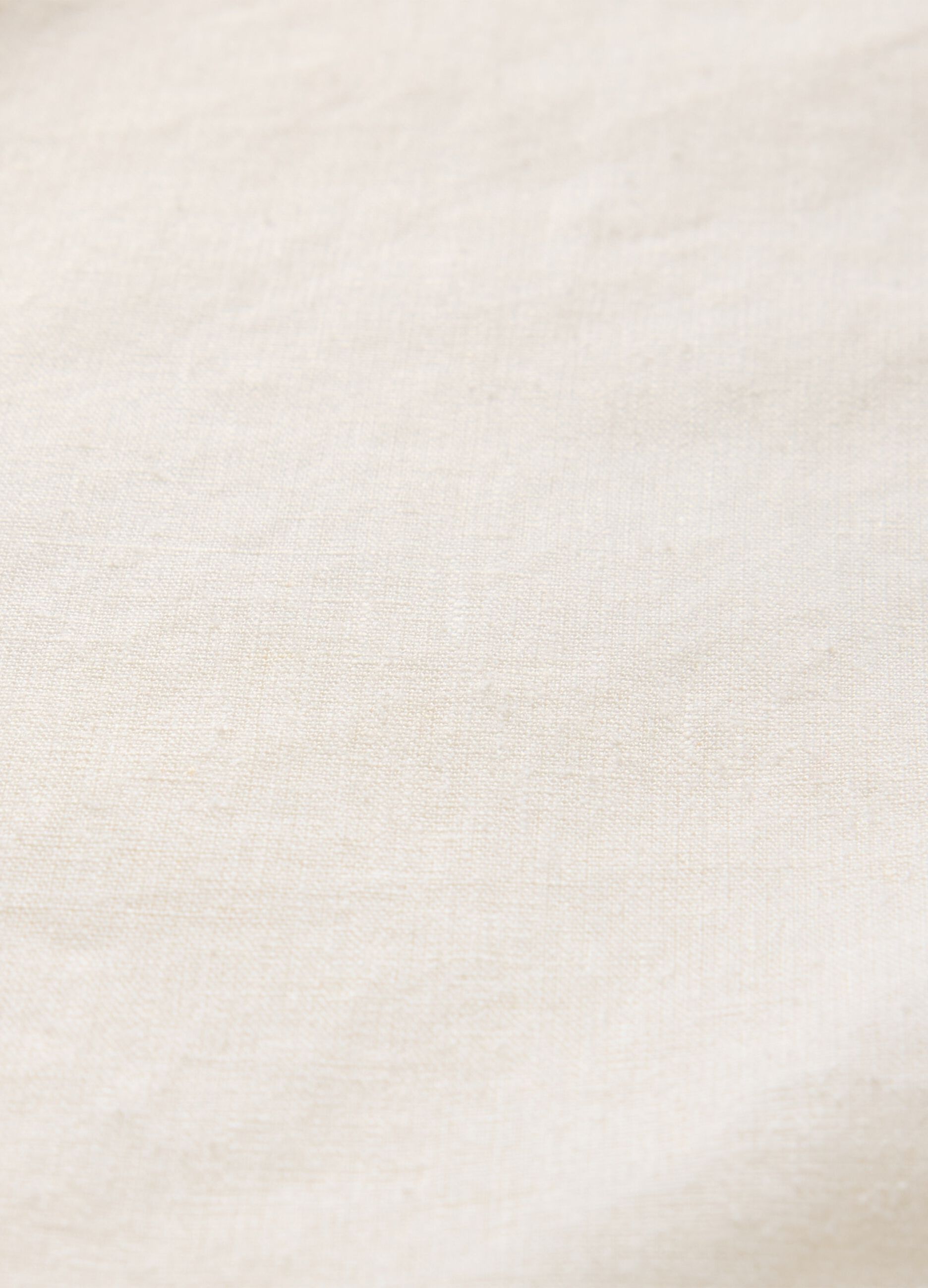 Long white skirt in linen and viscose