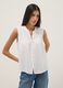 White pure viscose regular-fit shirt with embroidered texture_0