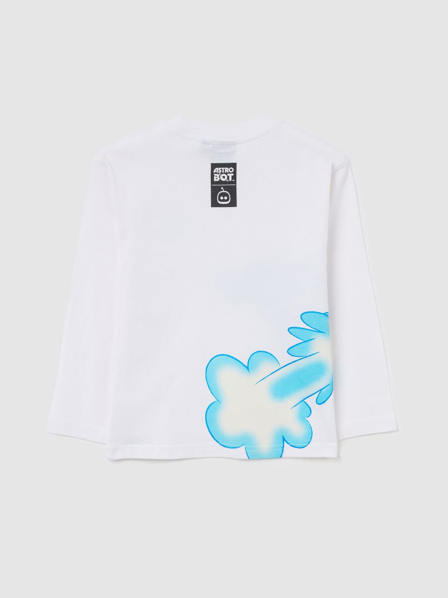 Children's white pure cotton oversized fit shirt_1