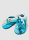 Blue and beige children's flip flops with surf design_1