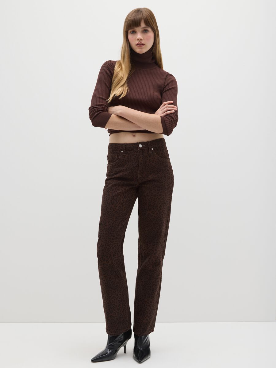 Dolcevita marrone in misto viscosa_1