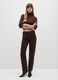 Brown turtleneck in viscose blend_0