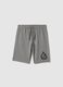 Boys' pure cotton grey shorts with regular fit_0