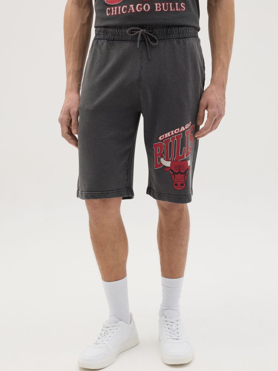 NBA Chicago Bulls Bermuda joggers in fleece_1