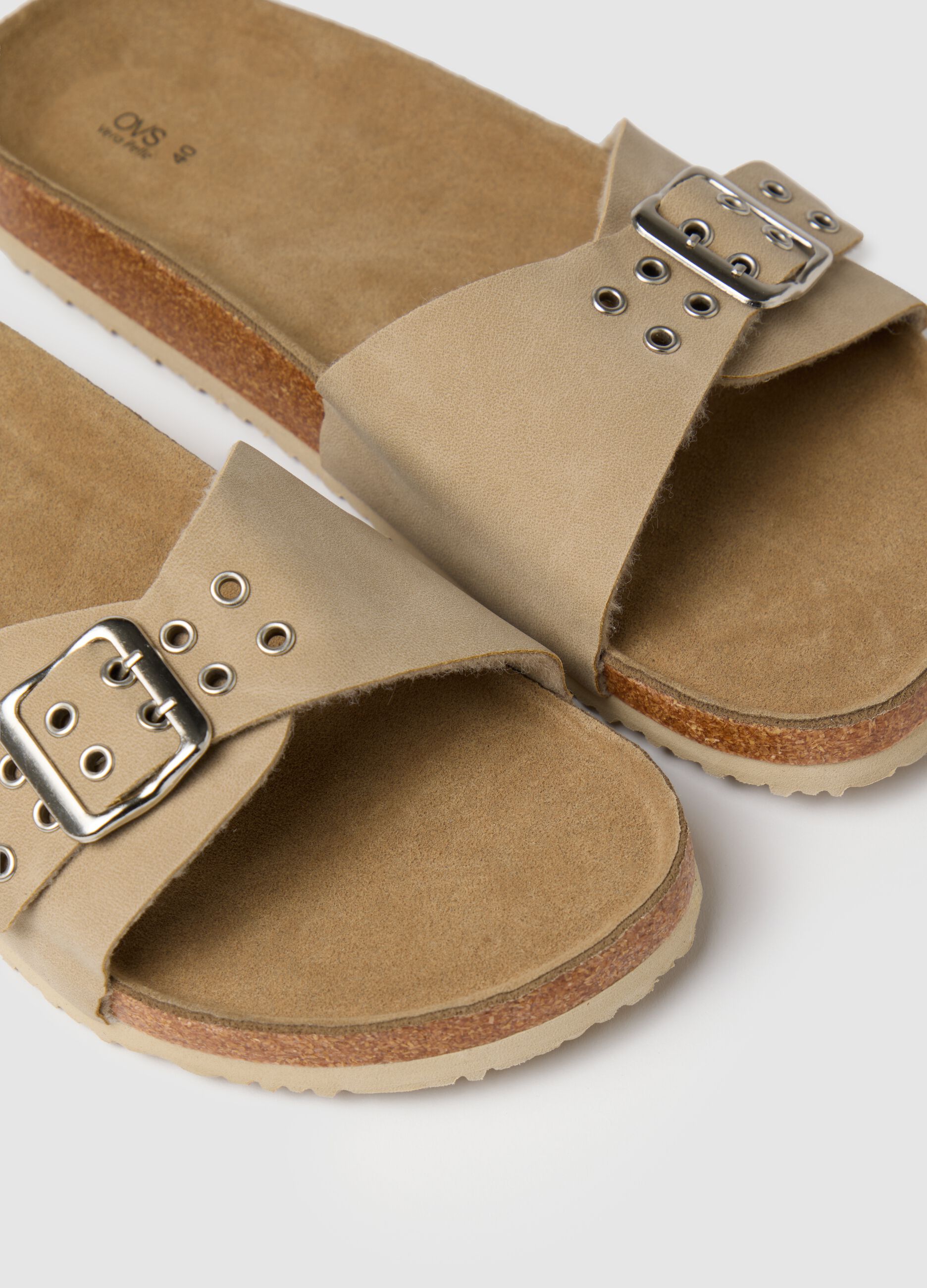 Sandali da donna in ecopelle beige