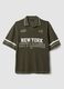 Green pure cotton polo shirt_4