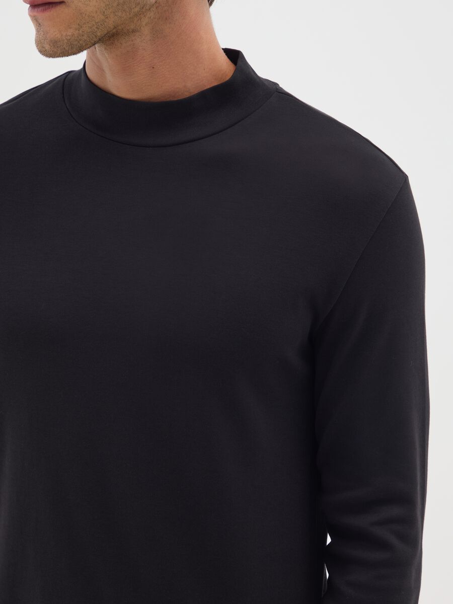 Black Pure Cotton Regular Fit Jumper_3