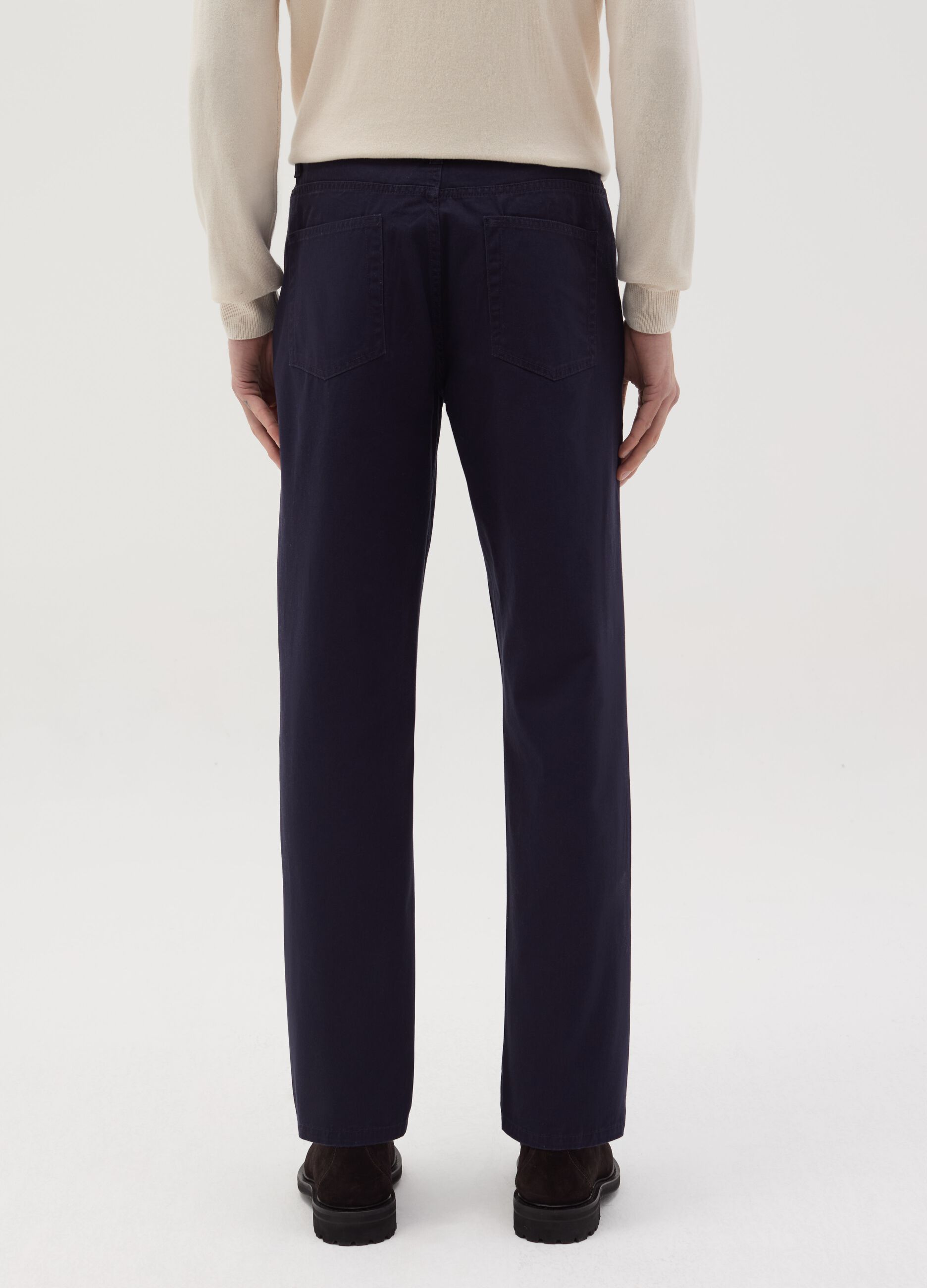 Pantalone regular fit cinque tasche