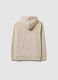 Boys' beige pure cotton hoodie regular fit_4