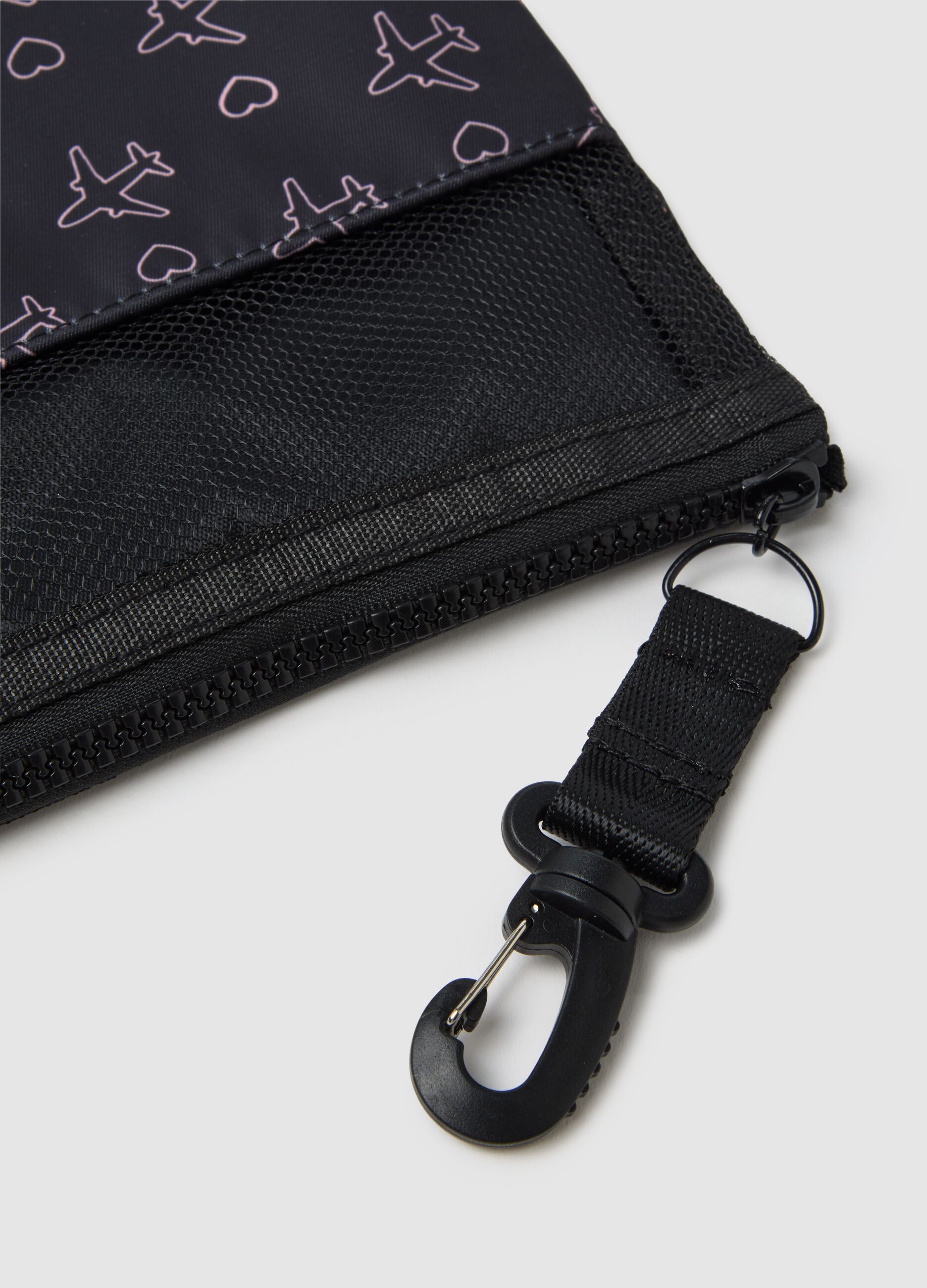 Multicolour pouch with hooks