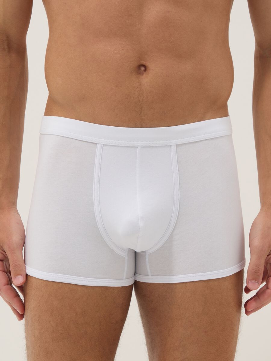 3-pack white stretch cotton boxers, regular fit_1