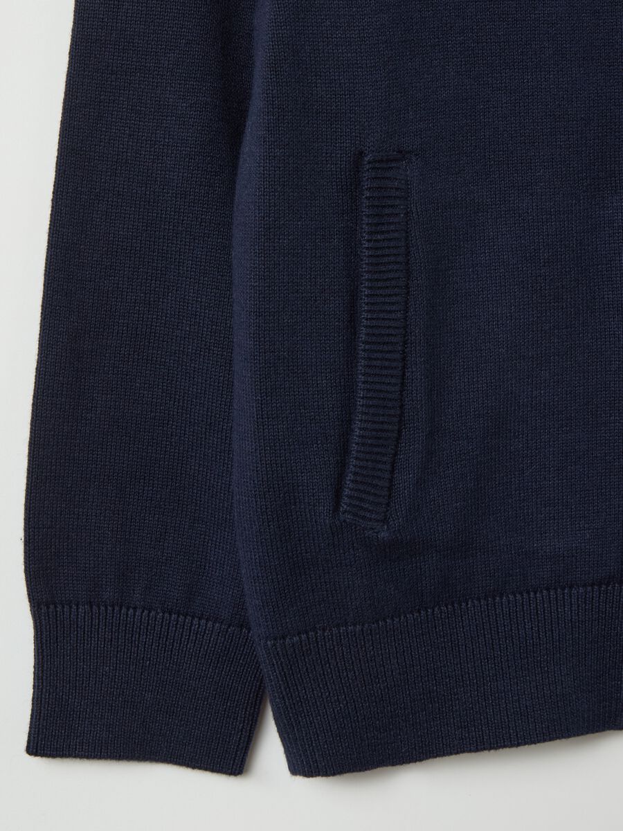 Full-zip cardigan in cotton_3