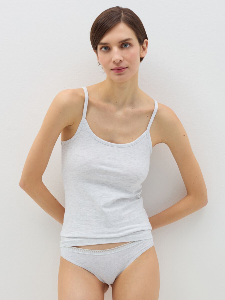 Two-pack stretch cotton vests_0