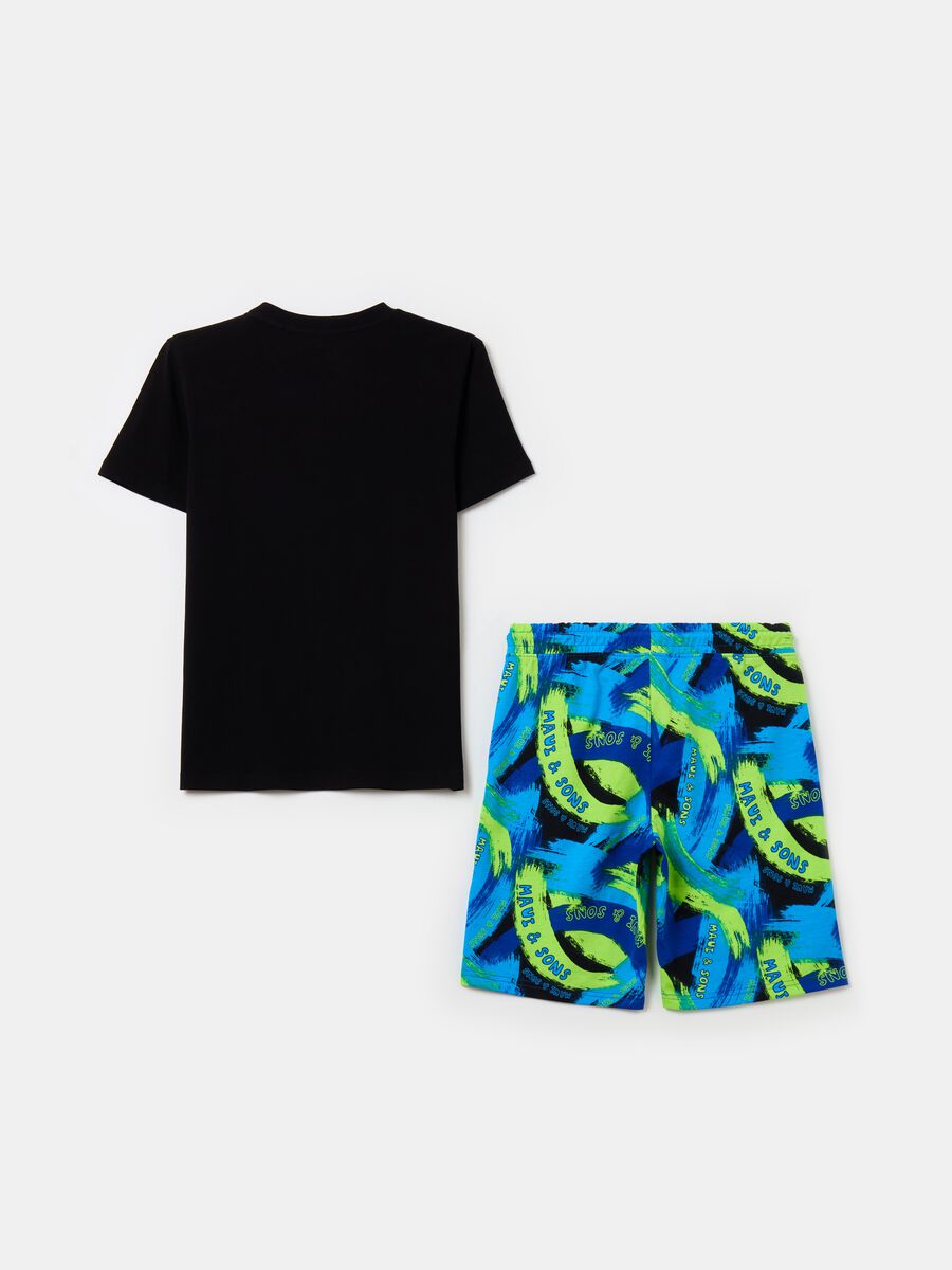 Cotton jogging set with print_1