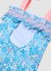 Blue stretch swimsuit with marine print for girls_3