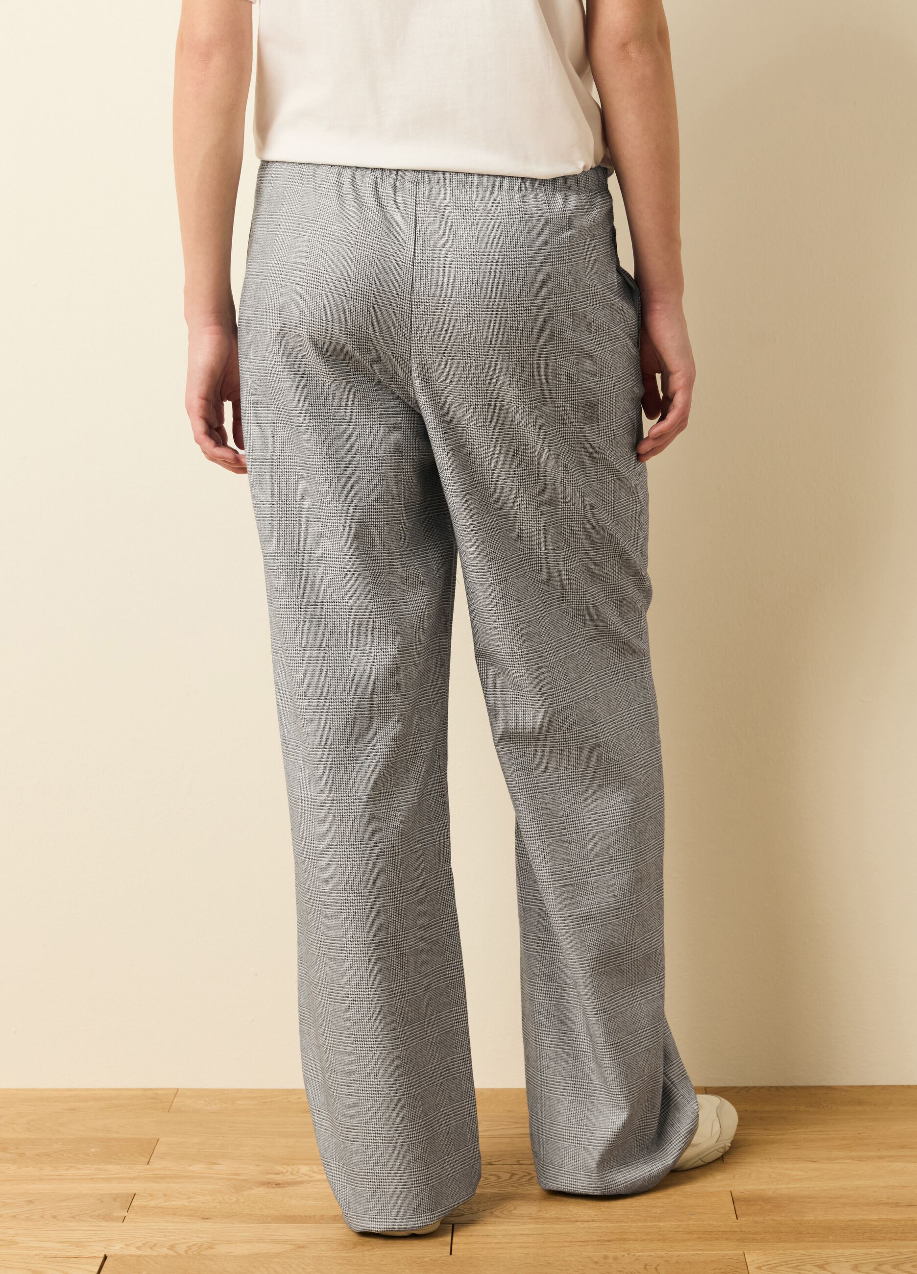 Pantaloni jogger fantasia principe di Galles 