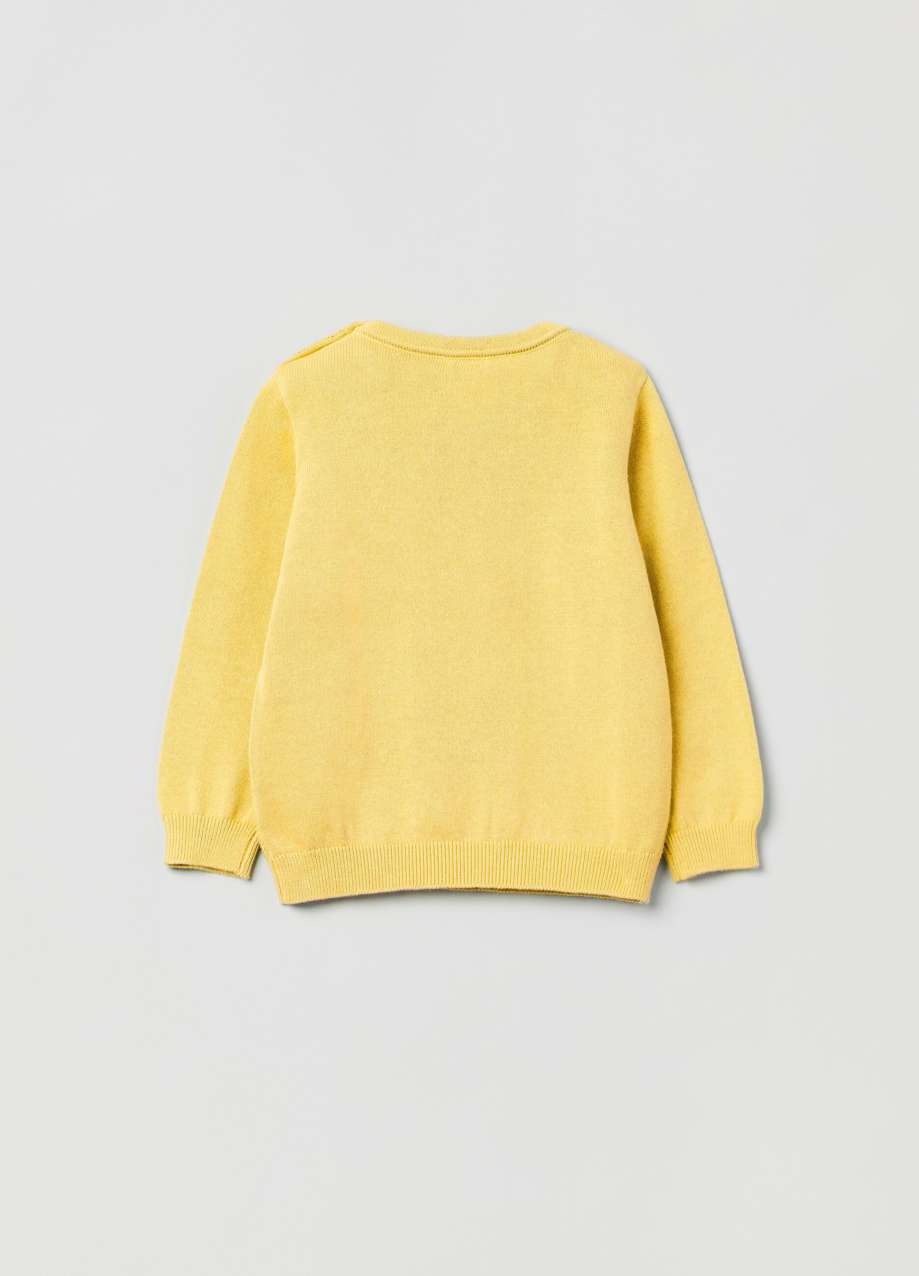 Pullover in cotone operato_1