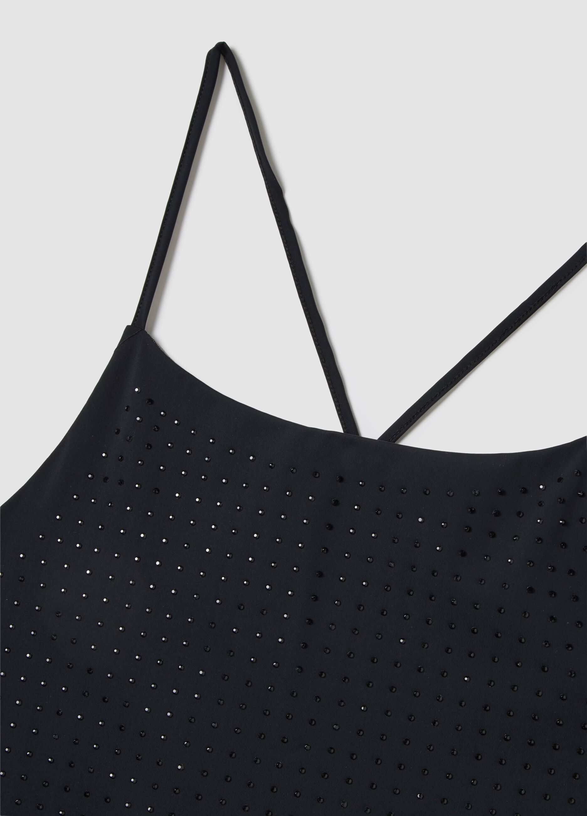 Abito tubino in tessuto elasticizzato nero