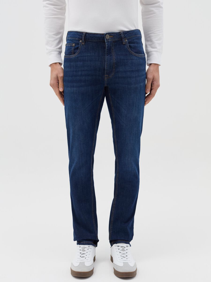 Jeans slim fit cinque tasche_1