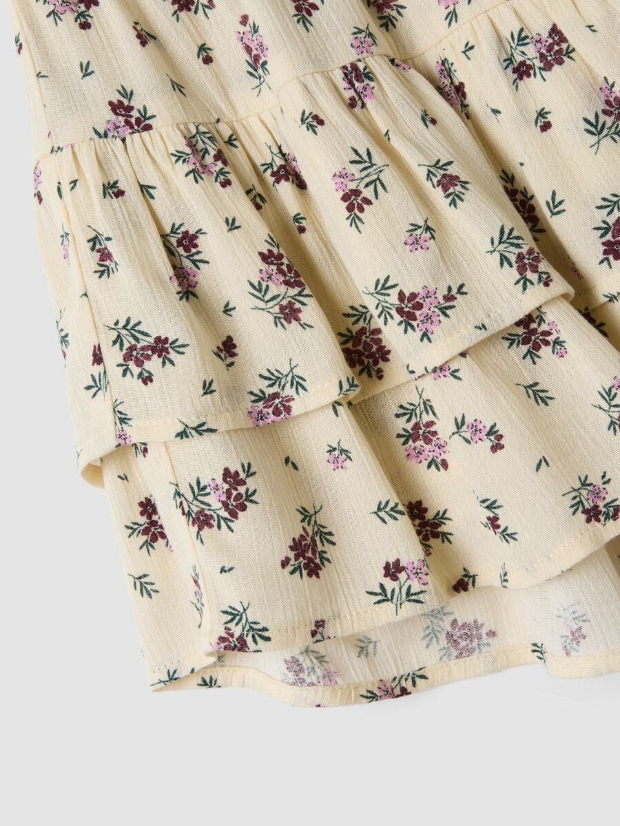 White pure-viscose mini skirt with ruffles_1