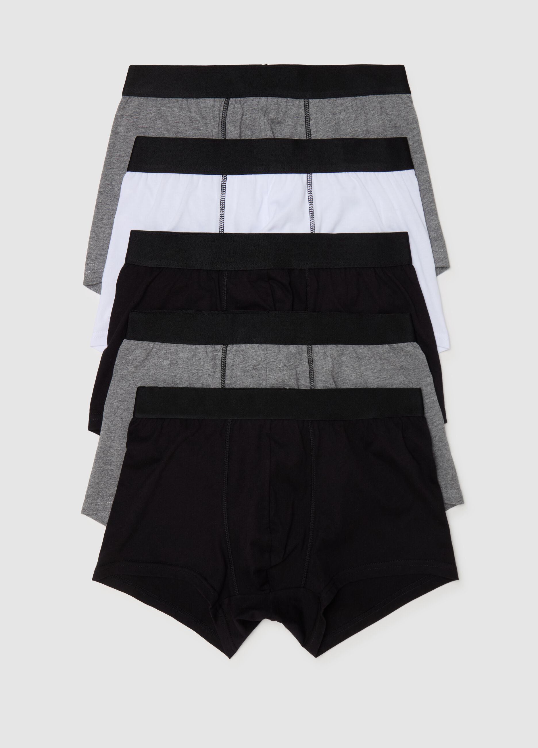Five-pack cotton boxer shorts