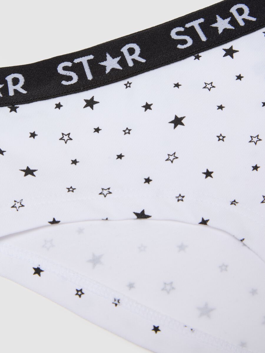 Mutandine in cotone elasticizzato multicolor per bambina regular fit_2