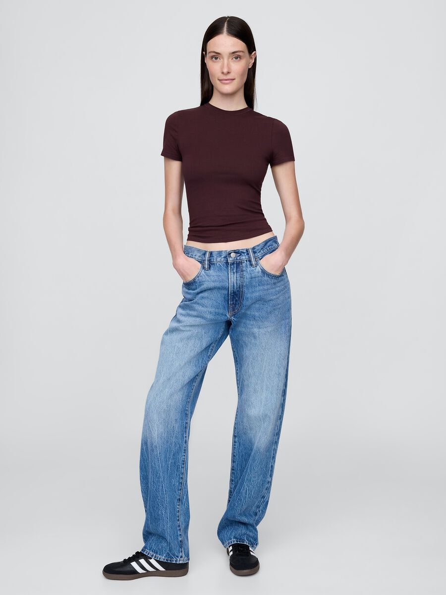 Purple Stretch Short Sleeve T-shirt_1