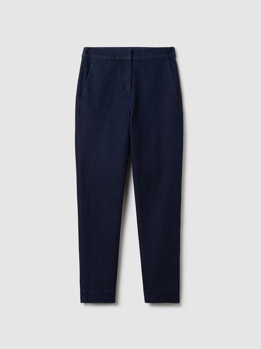 Cropped jeggings with splits_4
