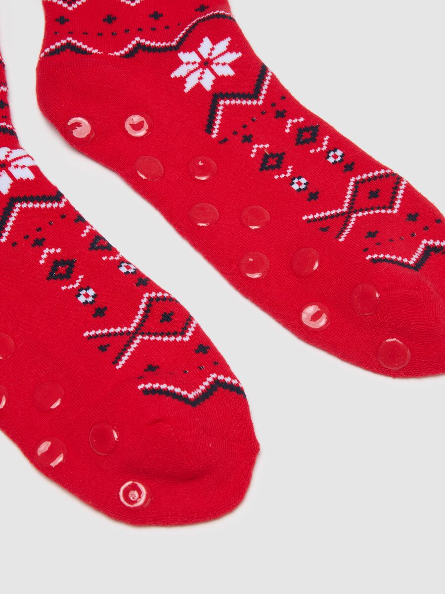 Red Christmas Stockings in Cotton Blend_1