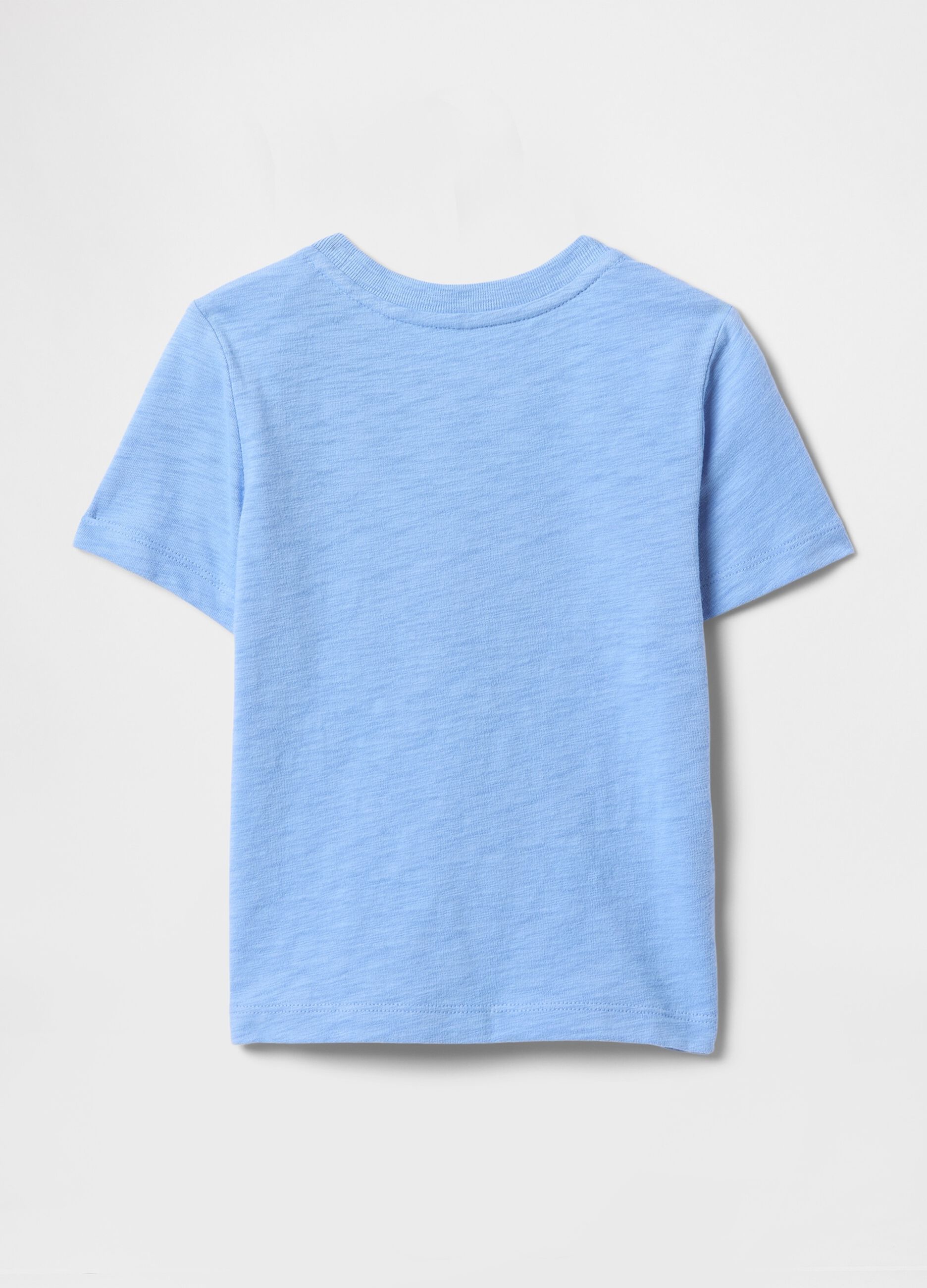 Blue short sleeve t-shirt with pocket
