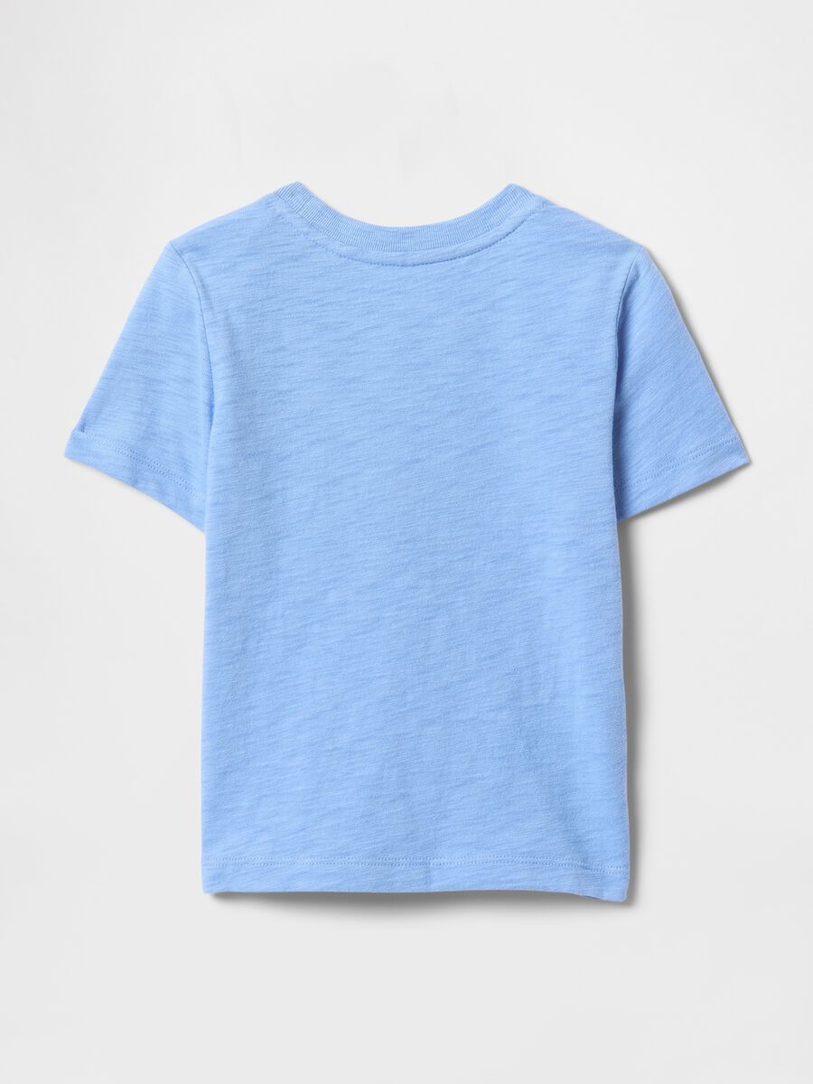 Blue short sleeve t-shirt with pocket_1