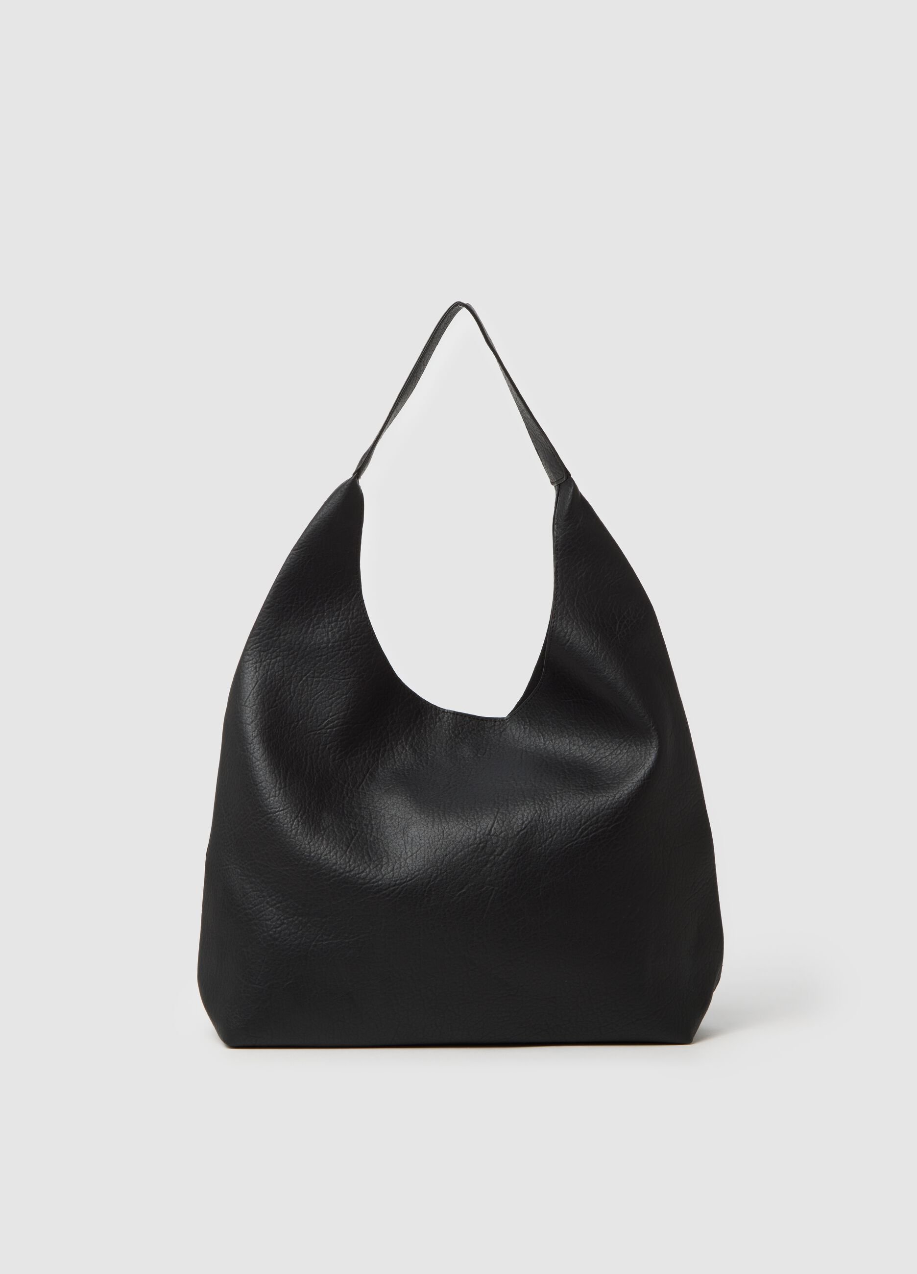 Borsa nera con pochette