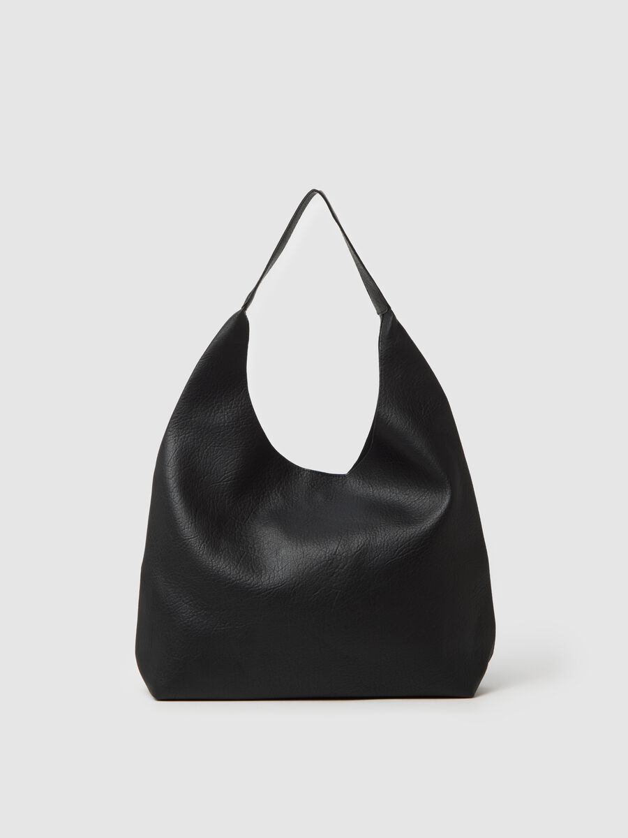 Borsa nera con pochette_0