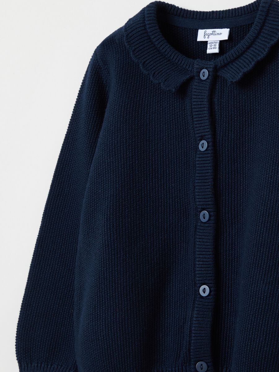 Cardigan in cotone con colletto_2