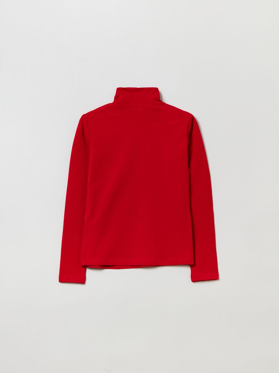 T-shirt a maniche lunghe collo alto_1