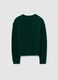 Green Sweater with Knitted Oversize Fit_4
