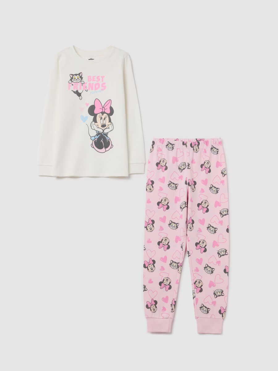 Cotton pyjamas with Minnie Mouse and Figaro print_0