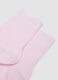 Pink ankle socks in stretch cotton_1