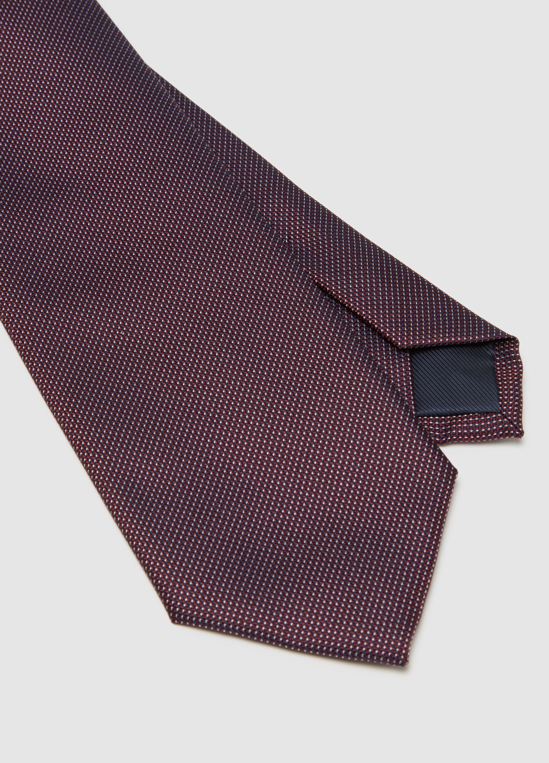 Brown tie in premium fabric