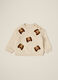 Beige sweater with dog appliqués_0